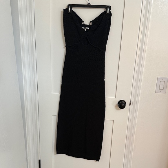 Reformation Elegant Black Knit Dress - Picture 3 of 7